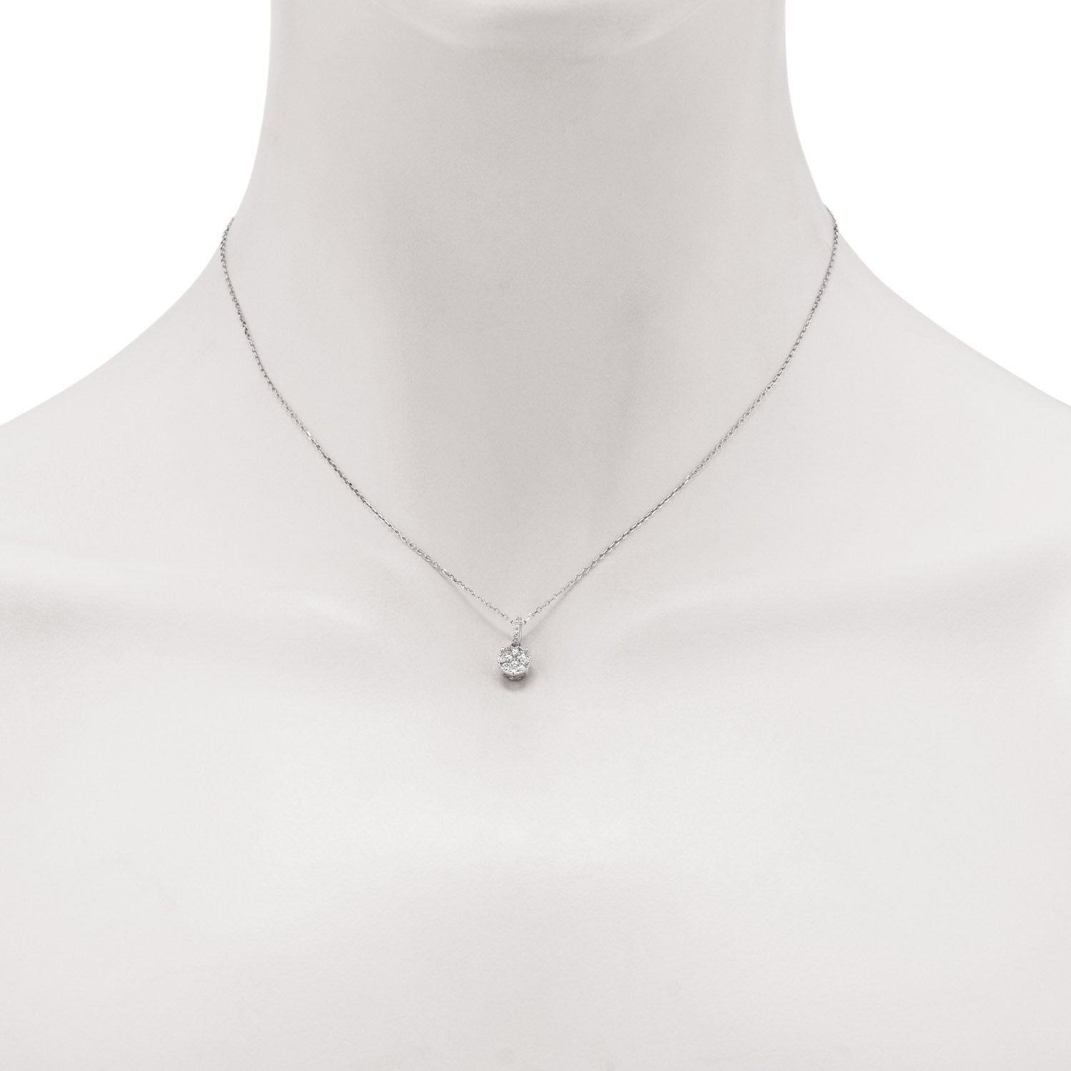 Diamond Fashion Necklace in 14kt White Gold (1/2ct tw)