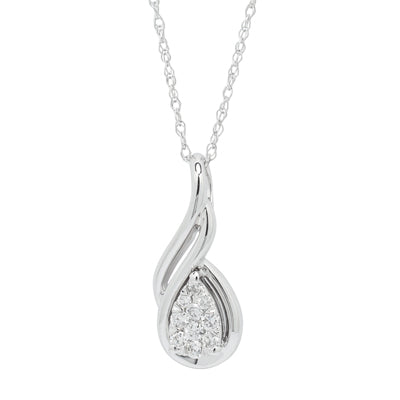 Diamond Lovebright Necklace in 14kt White Gold (1/10ct tw)