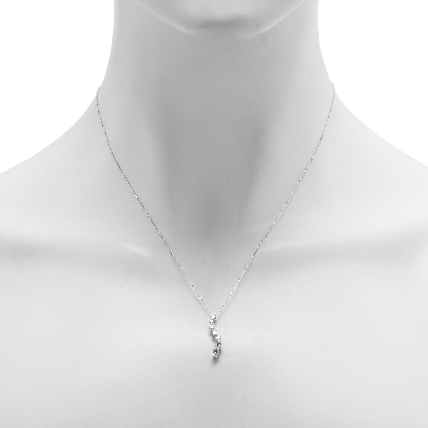 Diamond Journey Necklace in 14kt White Gold (1/2ct tw)