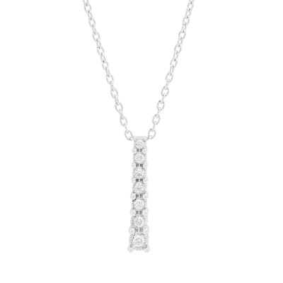 Diamond Journey Necklace in Sterling Silver (1/10ct tw)