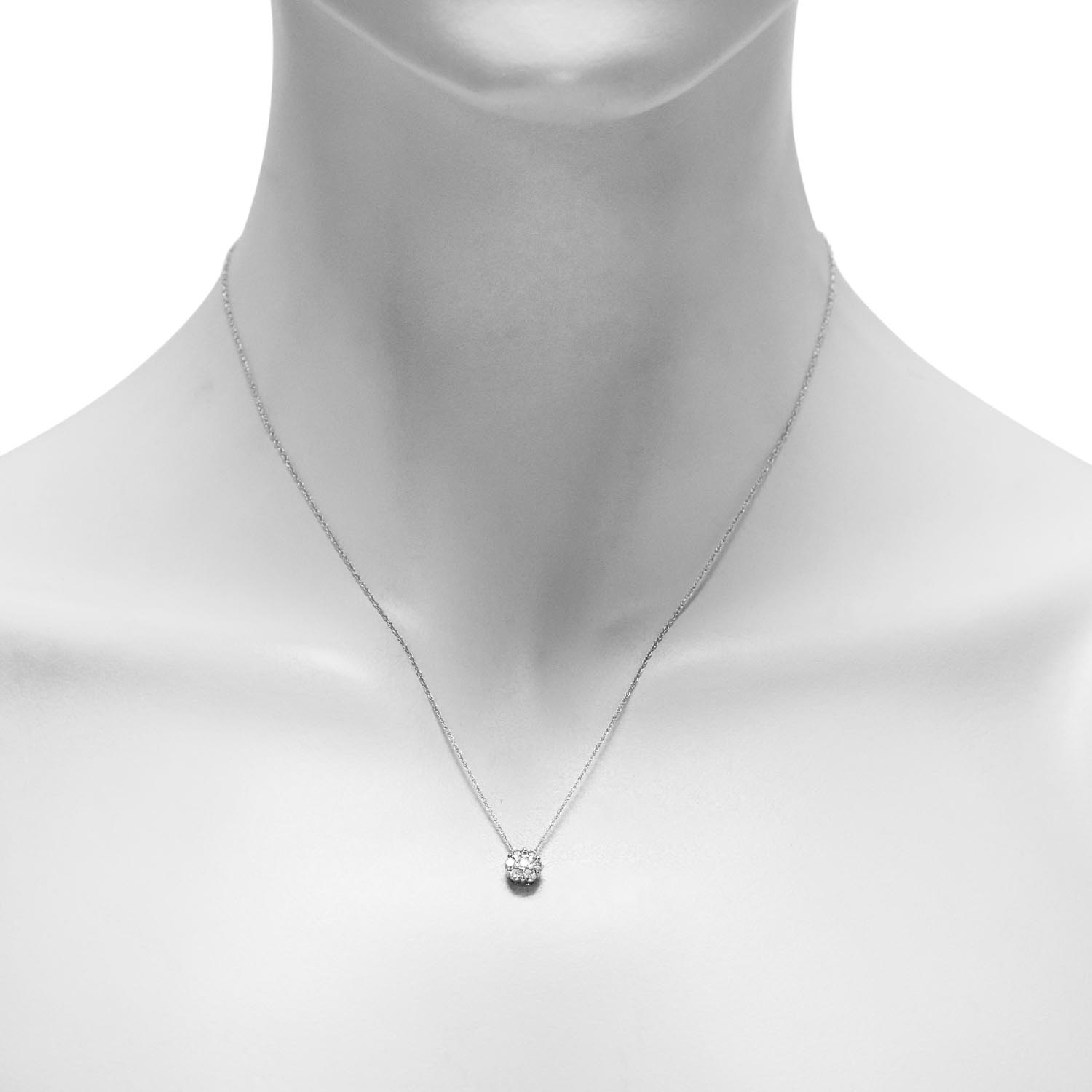 Diamond Fashion Necklace in 14kt White Gold (1/3ct tw)