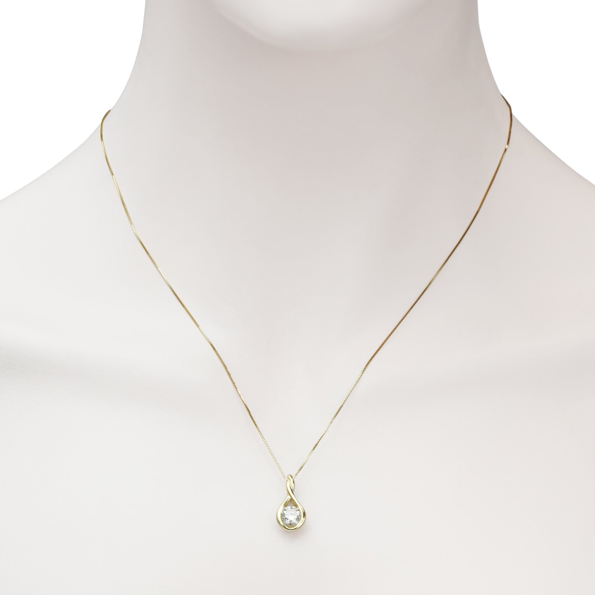 Diamond Necklace in 14kt Yellow Gold (1ct)