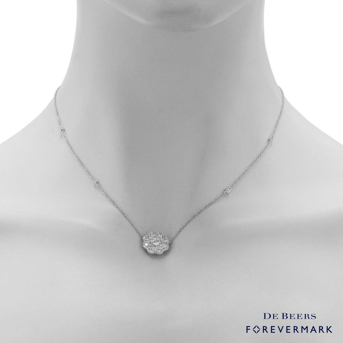 Diamond Necklace in 18kt White Gold (1ct tw)