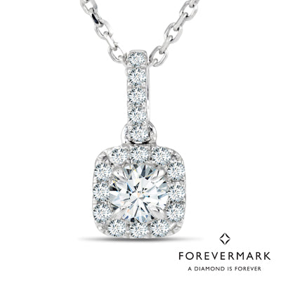 Forevermark Center of My Universe Diamond Necklace in 18kt White Gold (3/8ct tw)