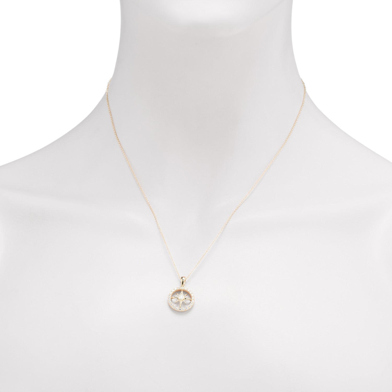 Northern Star Diamond Celestial Collection Necklace in 14kt Yellow Gold (1/4ct tw)