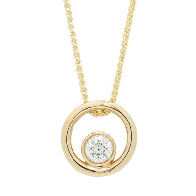 Northern Star Diamond Celestial Collection Necklace in 10kt Yellow Gold (1/7ct)