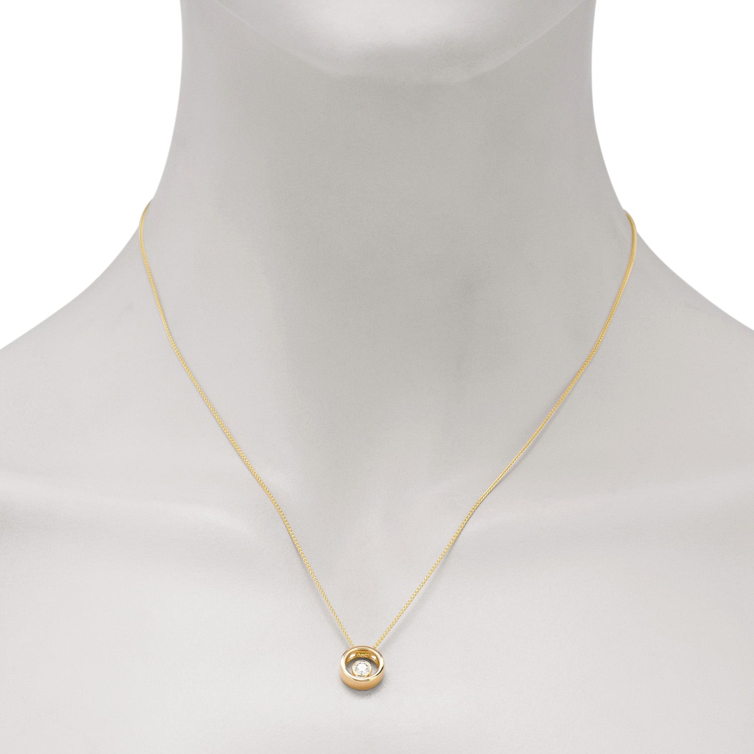 Northern Star Diamond Celestial Collection Necklace in 10kt Yellow Gold (1/7ct)