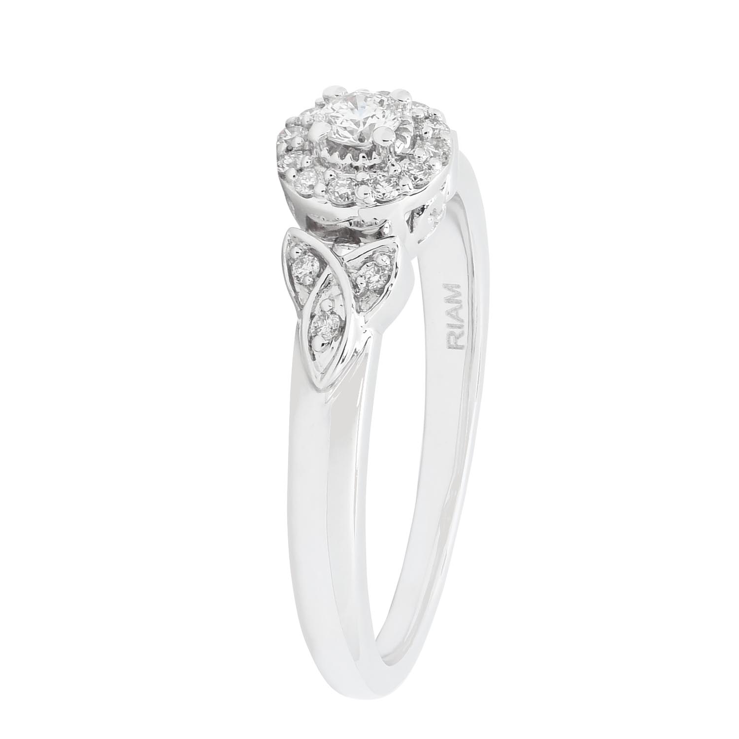 Northern Star Diamond Engagement Ring in 14kt White Gold (1/5ct tw)