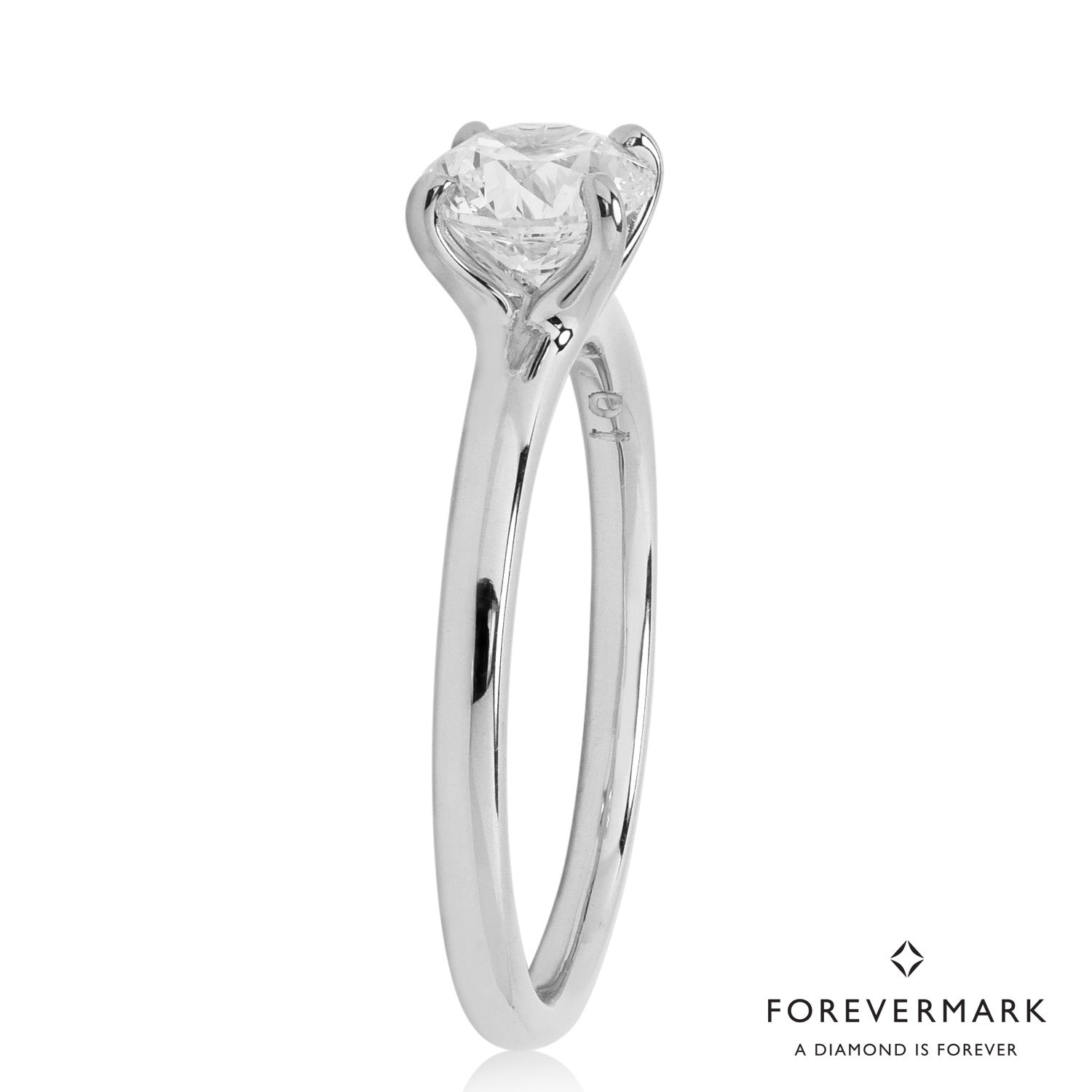 De Beers Forevermark Diamond Solitaire Ring in 14kt White Gold (1ct)