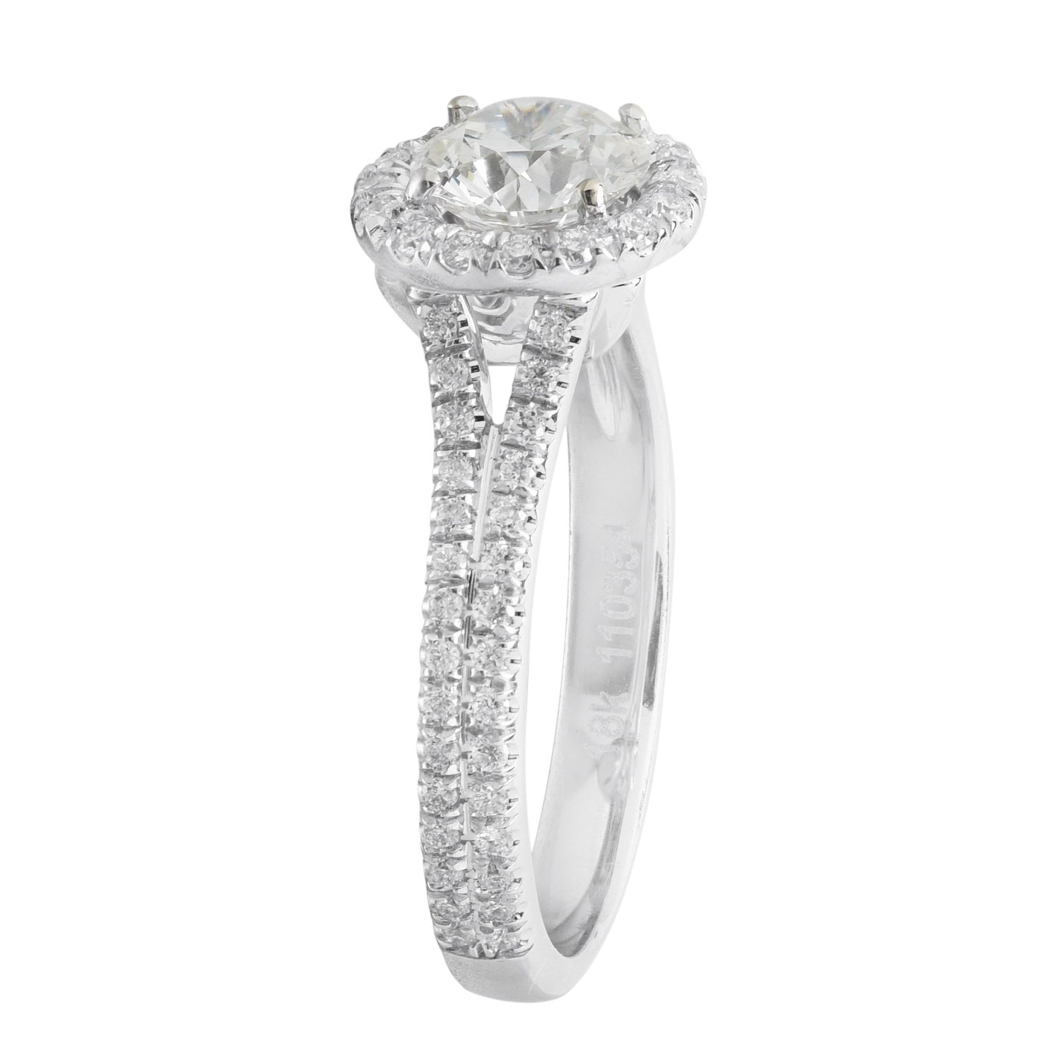 Diamond Engagement Ring in 18kt White Gold (1 3/8ct tw)