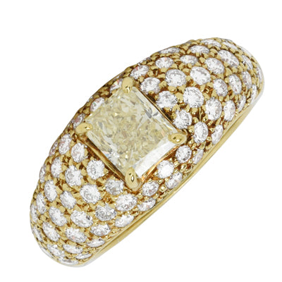 Estate Yellow Radiant Diamond Fashion Ring in 18kt Yellow Gold (2 3/8ct tw)