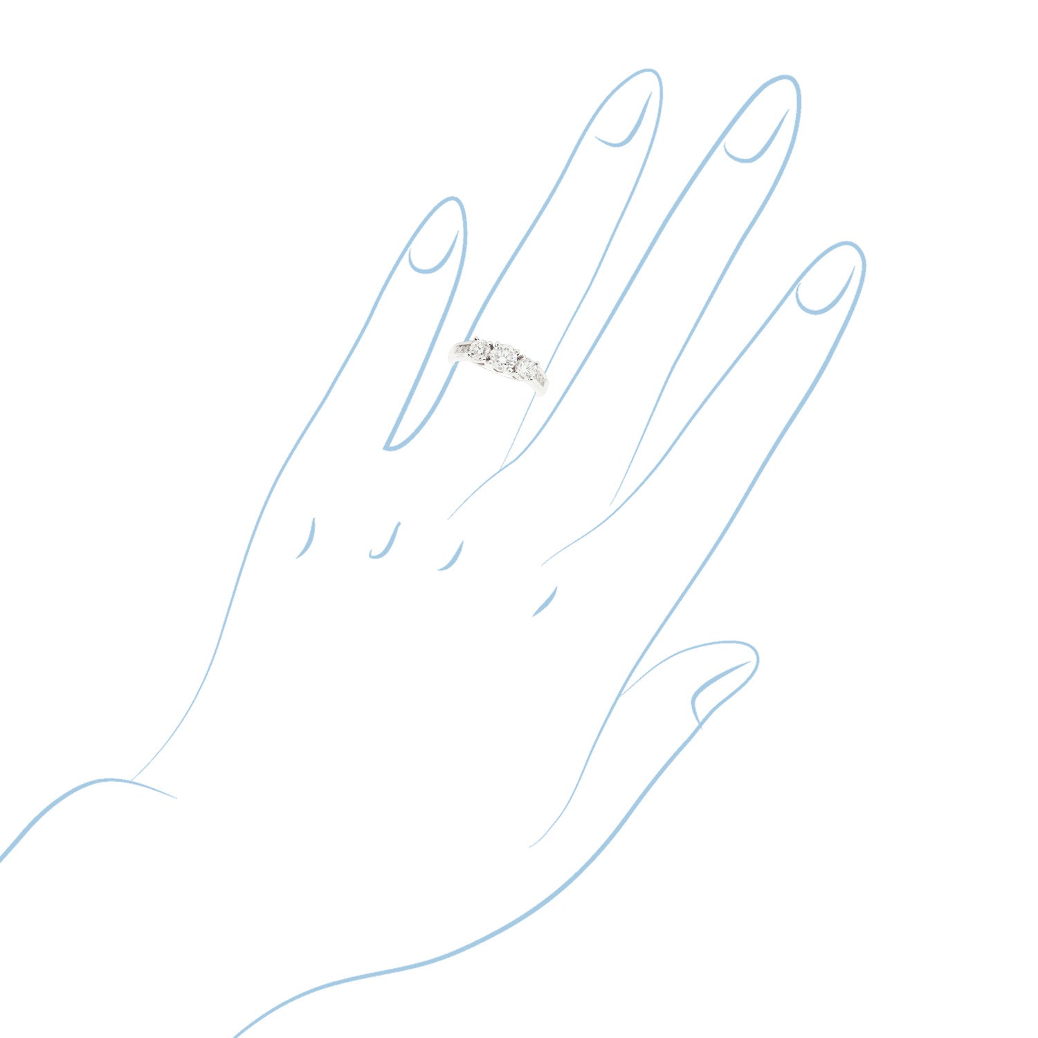 Diamond Engagement Ring in 14kt White Gold (1 1/2ct tw)