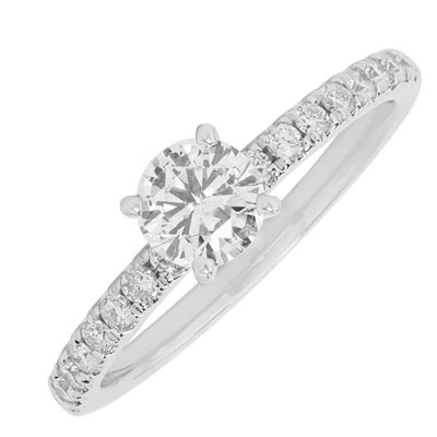 Northern Star Diamond Engagement Ring in 14kt White Gold (3/4ct tw)