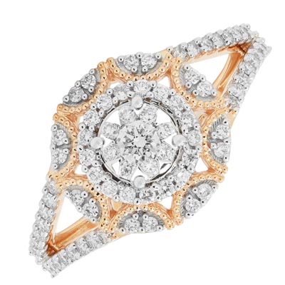 Diamond Engagement Ring in 10kt Rose Gold (.55ct tw)