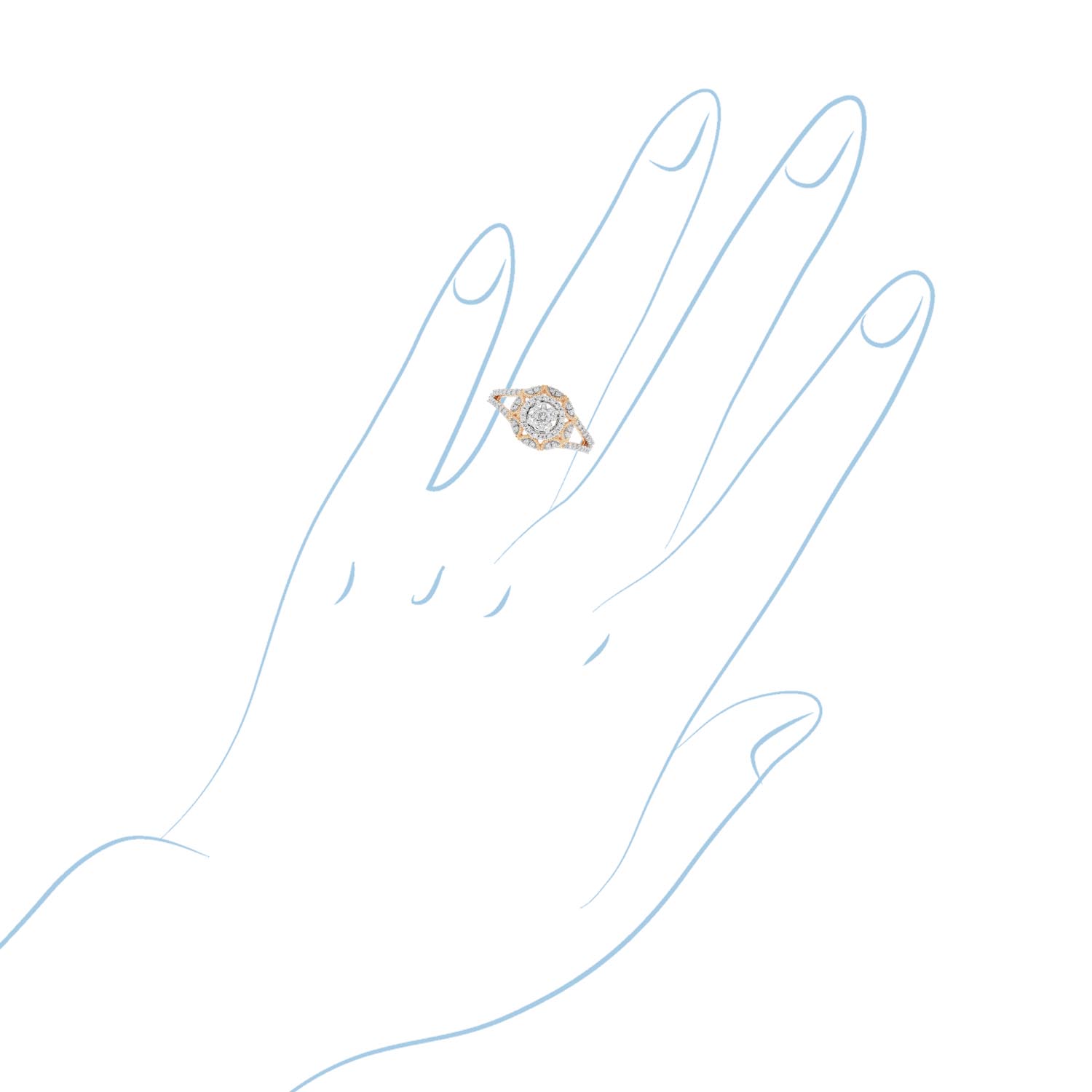 Diamond Engagement Ring in 10kt Rose Gold (.55ct tw)
