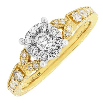 Diamond Engagement Ring in 14kt Yellow Gold (1/2ct tw)