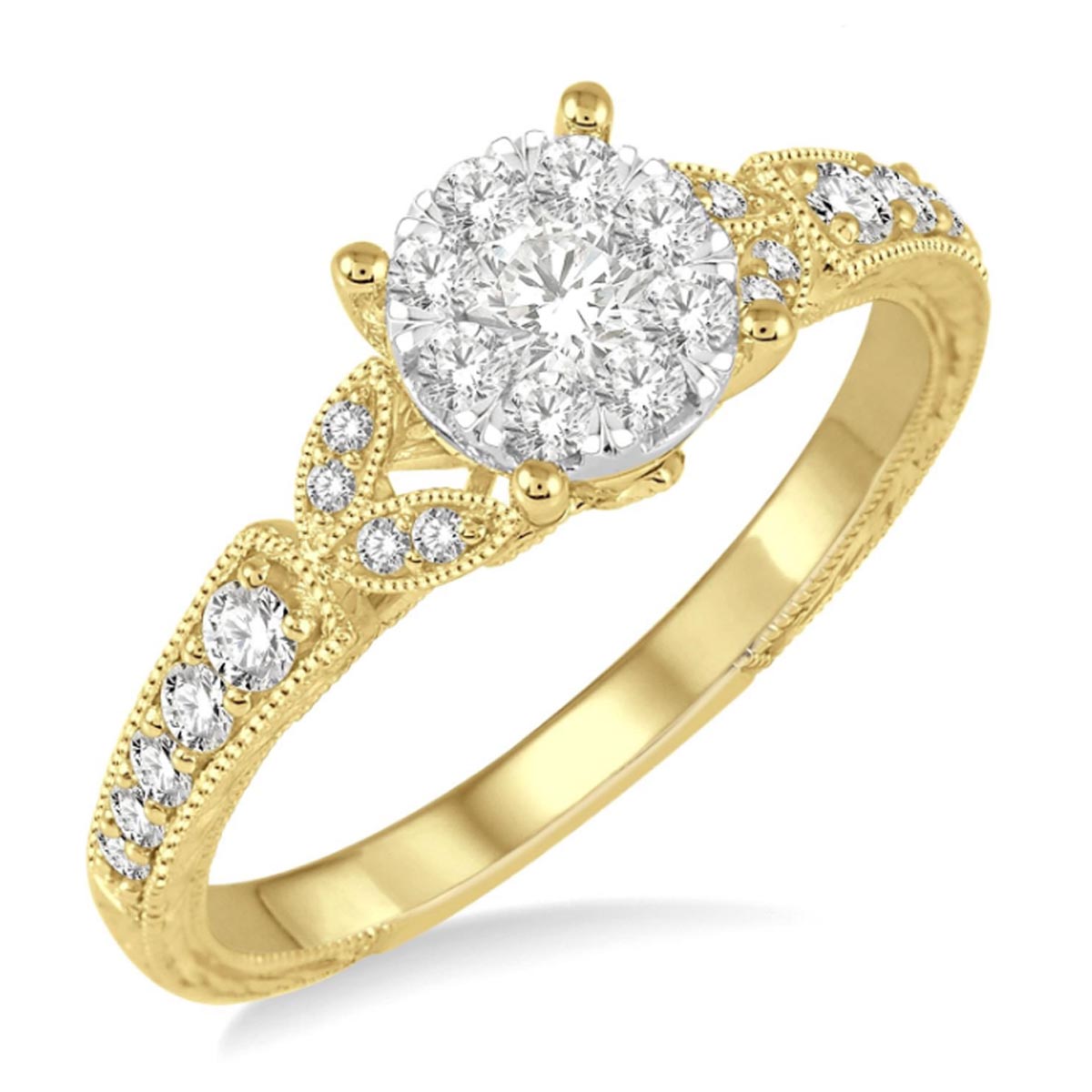 Diamond Engagement Ring in 14kt Yellow Gold (1/2ct tw)