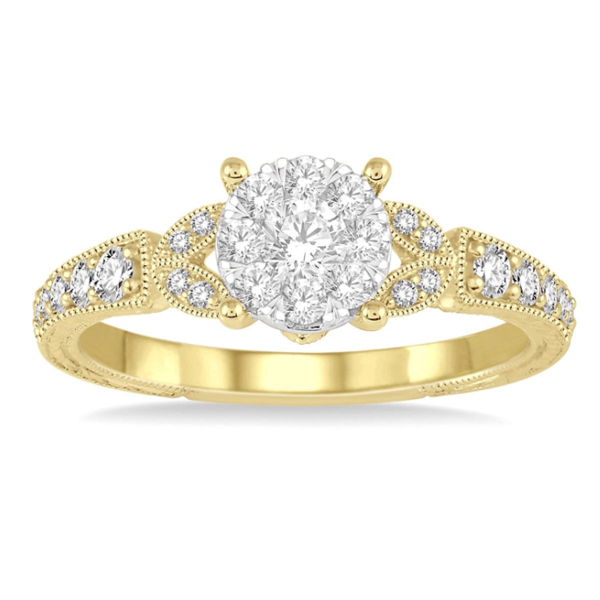 Diamond Engagement Ring in 14kt Yellow Gold (1/2ct tw)