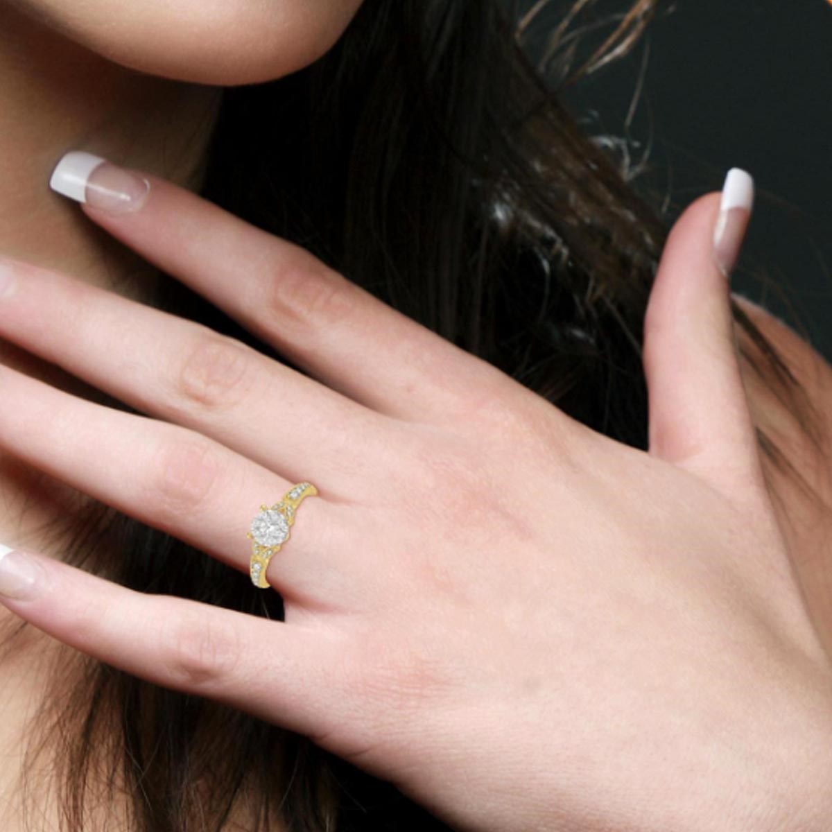 Diamond Engagement Ring in 14kt Yellow Gold (1/2ct tw)