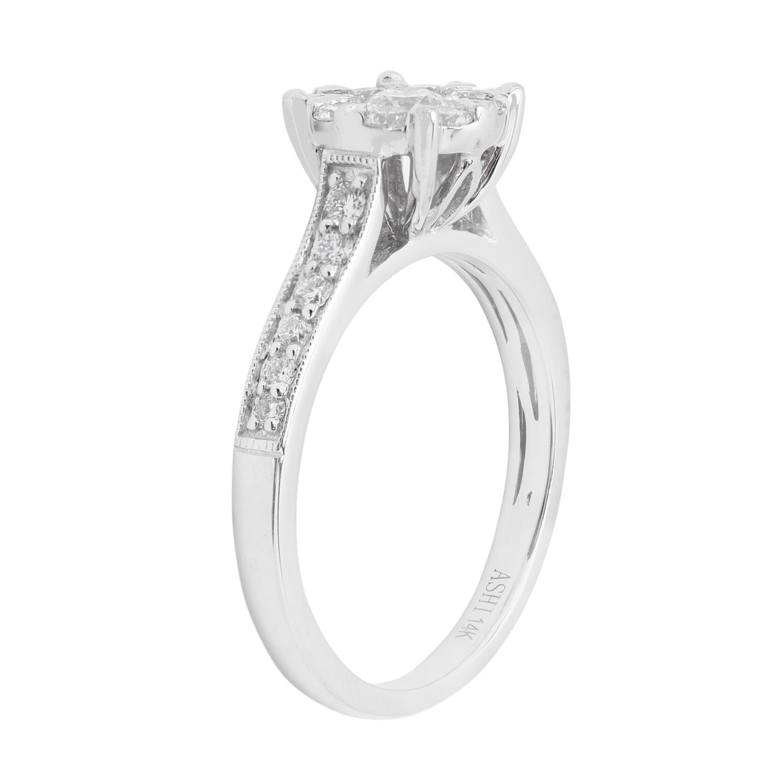 Lovebright Diamond Engagement Ring in 14kt White Gold (3/4ct tw)
