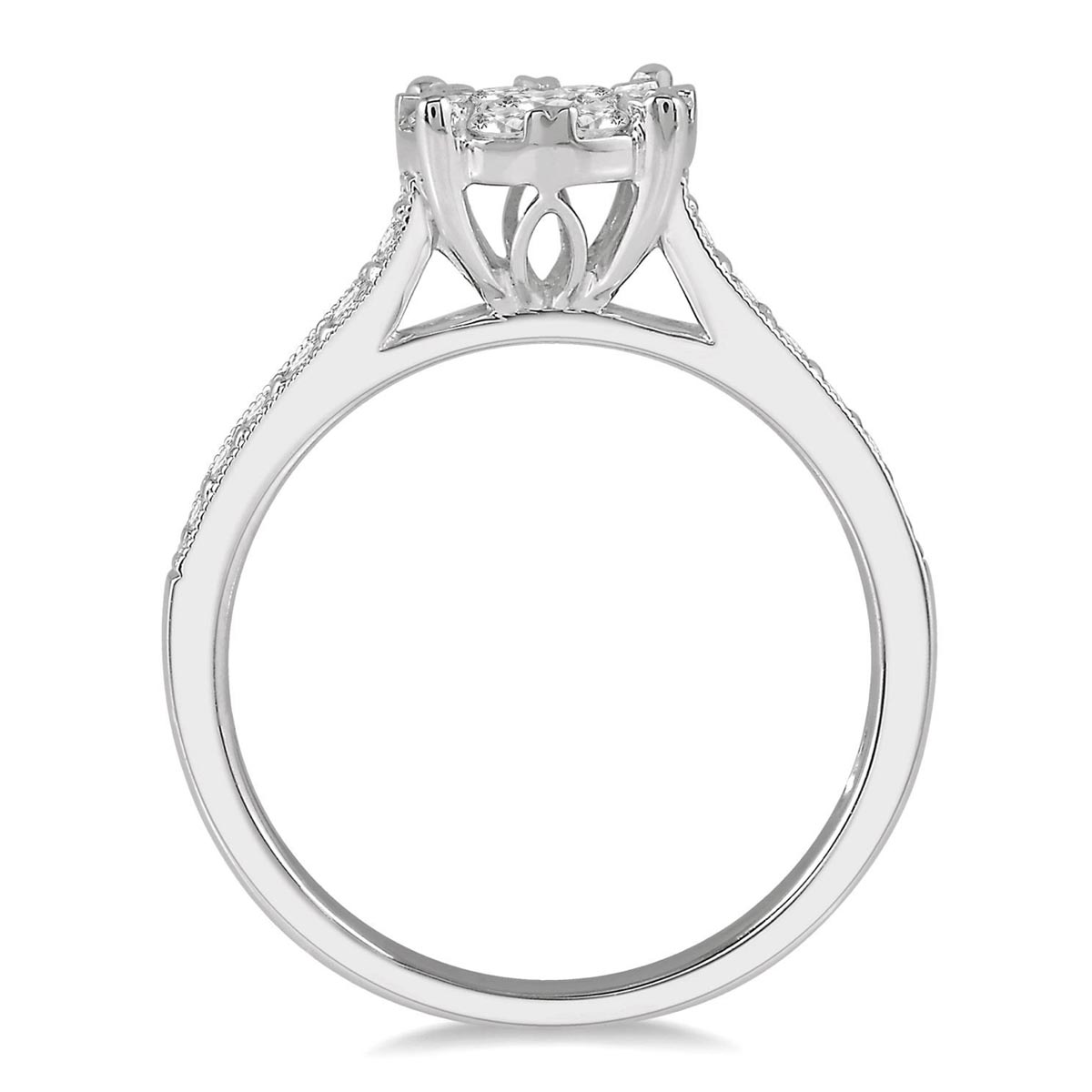 Lovebright Diamond Engagement Ring in 14kt White Gold (3/4ct tw)