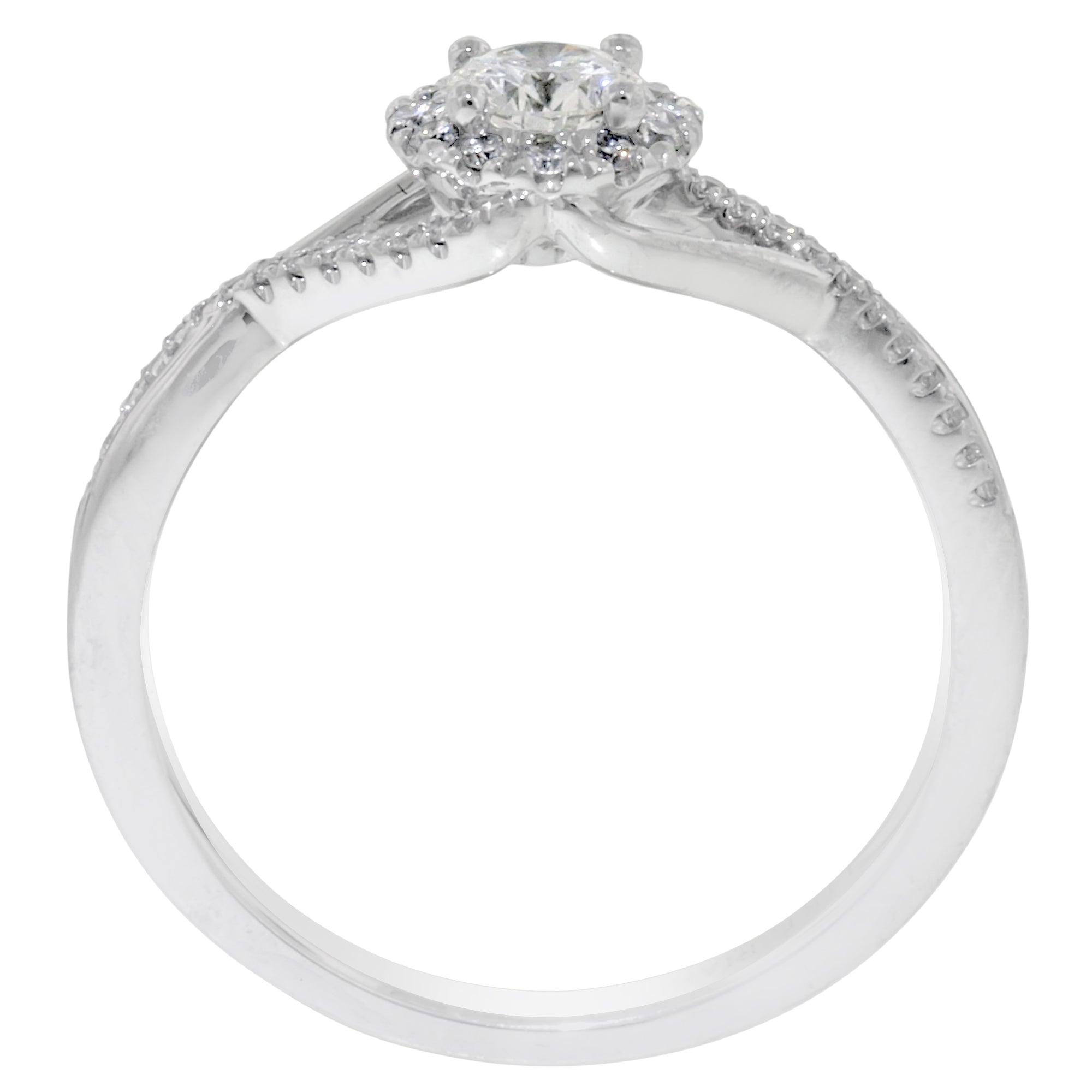 Northern Star Diamond Engagement Ring in 14kt White Gold (3/8ct tw)