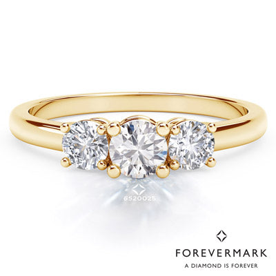 Forevermark Diamond Three Stone Ring in 18kt Yellow Gold (3/8ct tw)
