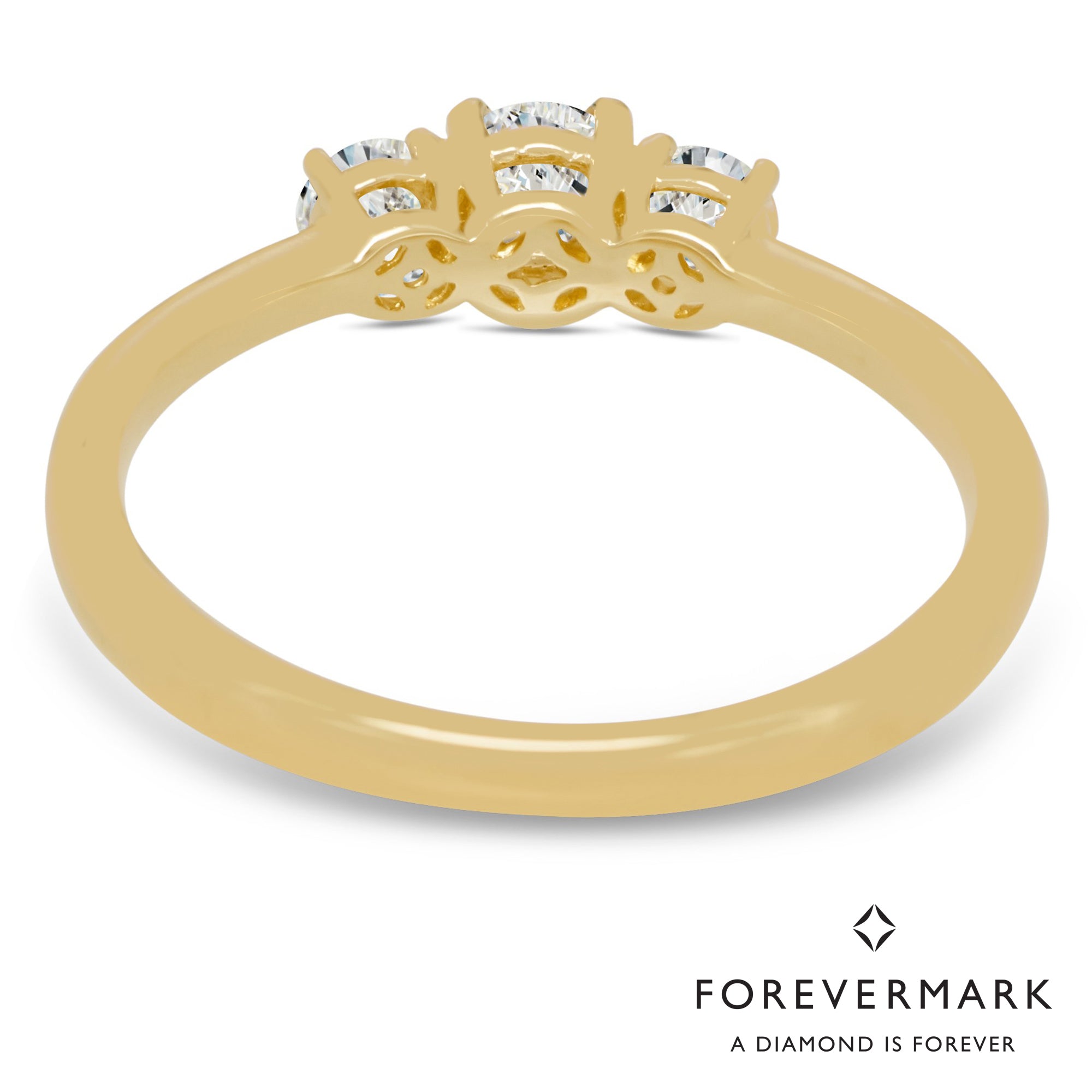 Forevermark Diamond Three Stone Ring in 18kt Yellow Gold (3/8ct tw)