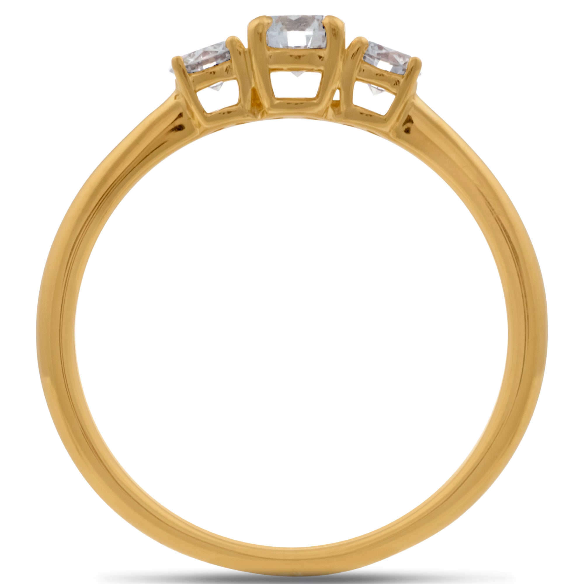 Forevermark Diamond Three Stone Ring in 18kt Yellow Gold (3/8ct tw)