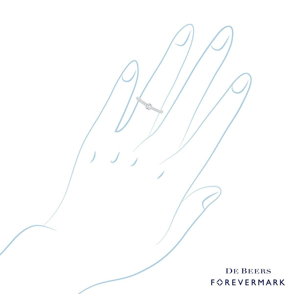 Forevermark Diamond Engagement Ring in 18kt White Gold (1/2ct tw)