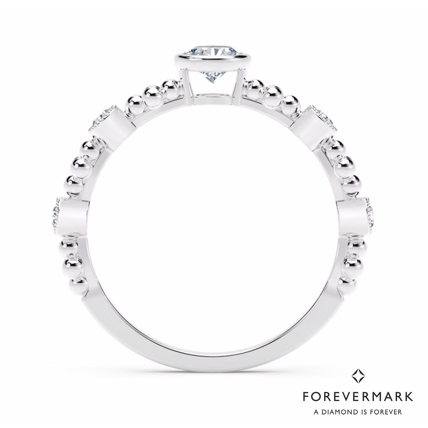 De Beers Forevermark Tribute Collection Diamond Ring in 18kt White Gold (3/8ct tw)