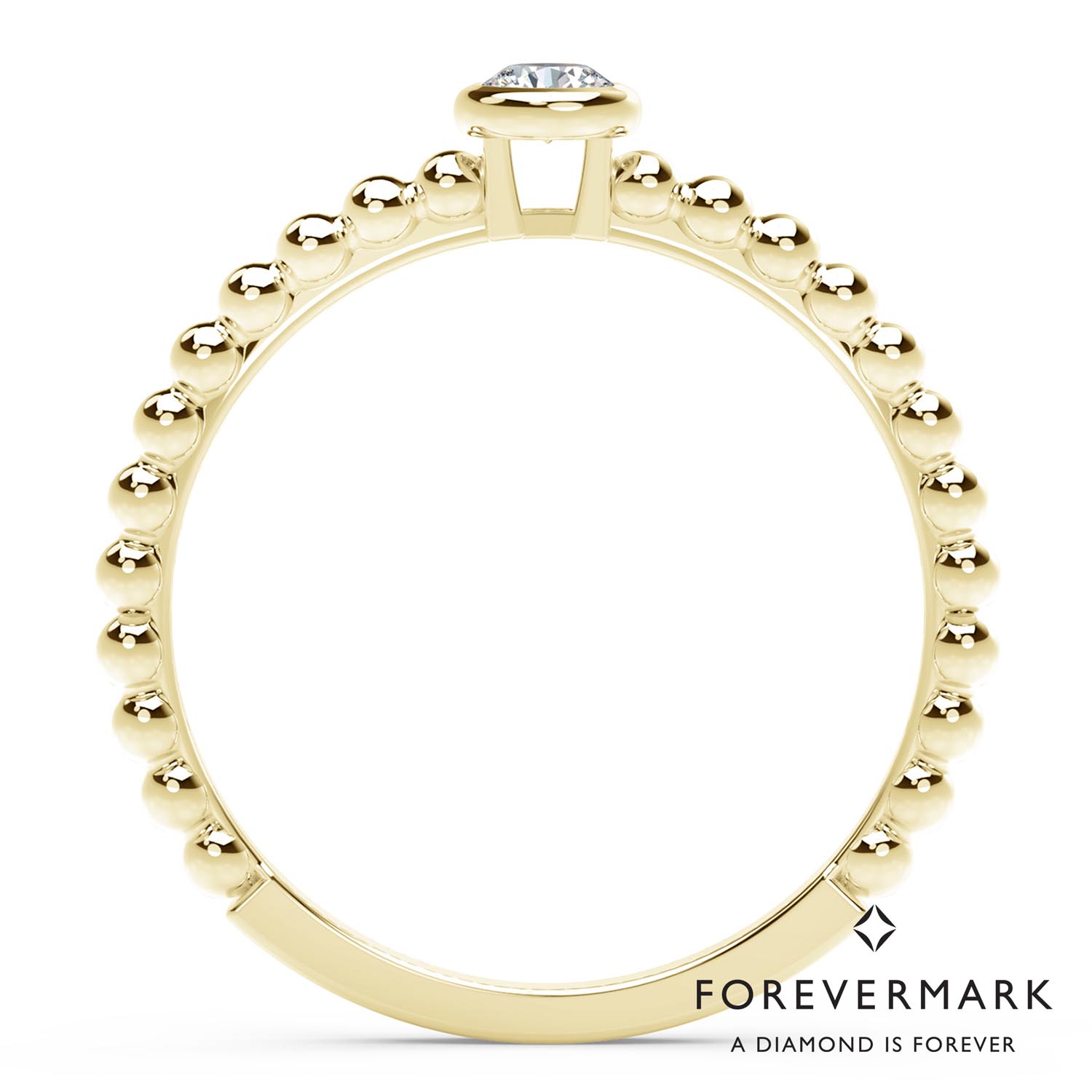Forevermark Tribute Collection Diamond Stackable Ring in 18kt Yellow Gold (1/4ct)