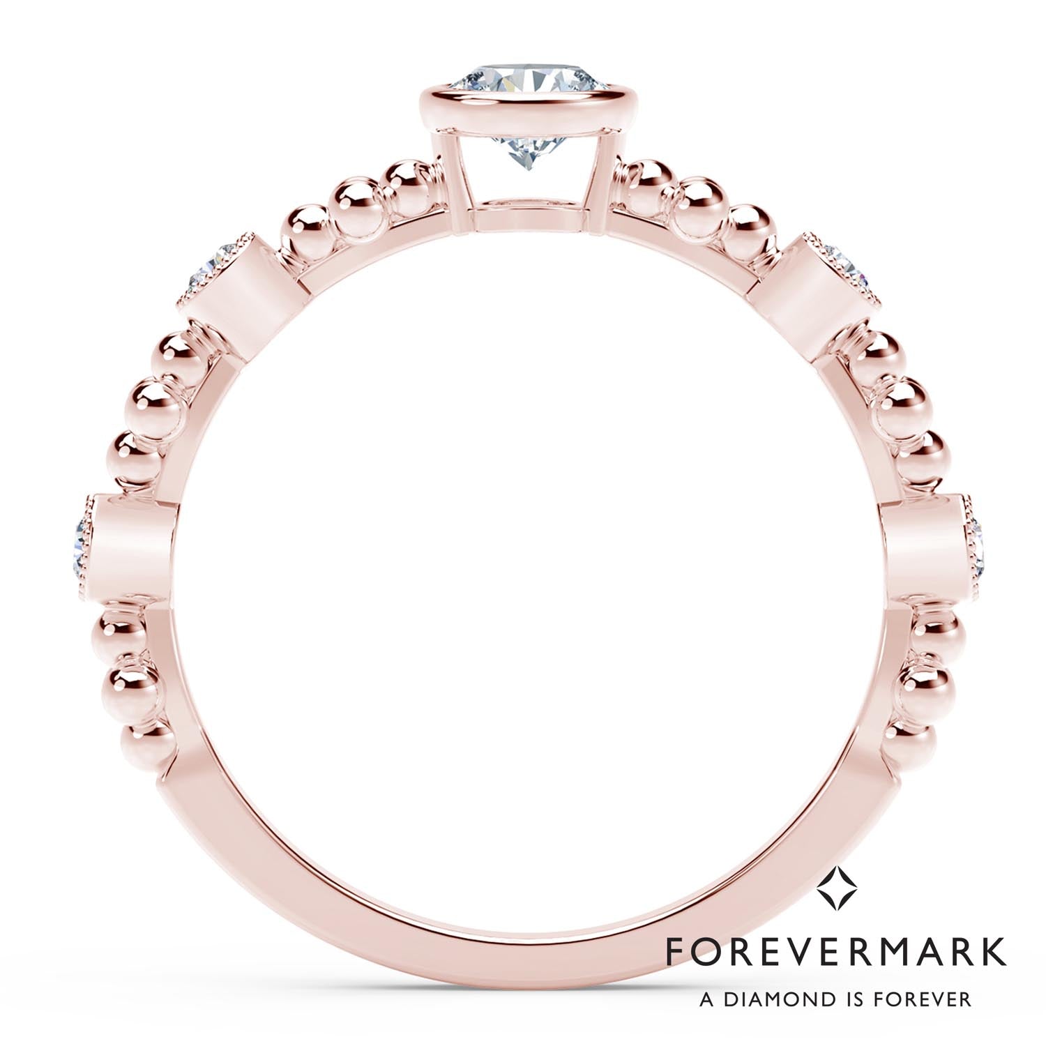 Forevermark Tribute Collection Feminine Diamond Ring in 18kt Rose Gold (1/3ct tw)