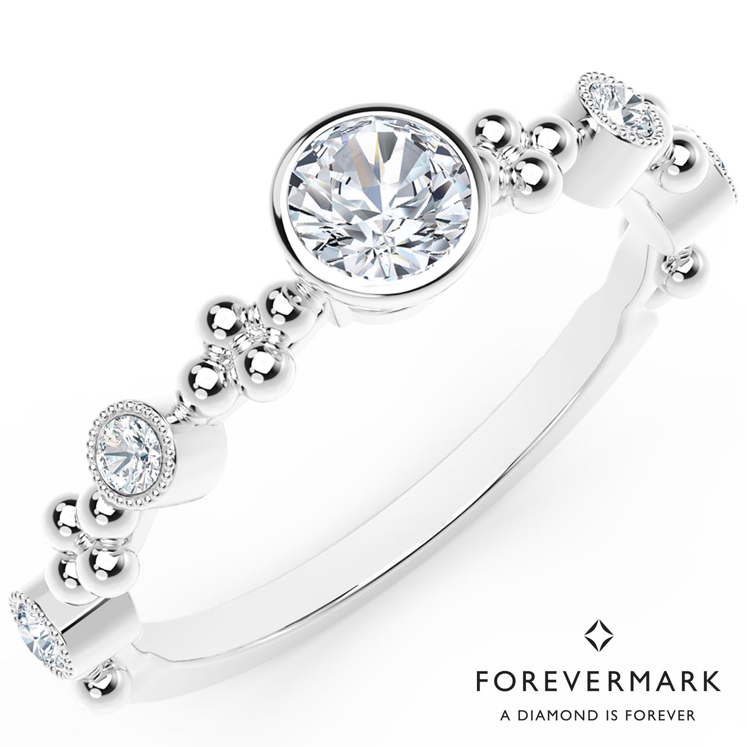 Forevermark Tribute Collection Diamond Ring in 18kt White Gold (1/3ct tw)