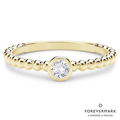 Forevermark Tribute Collection Diamond Stackable Ring in 18kt Yellow Gold (1/7ct tw)