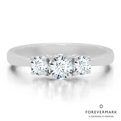 Forevermark Diamond Three Stone Ring in 18kt White Gold (5/8ct tw)