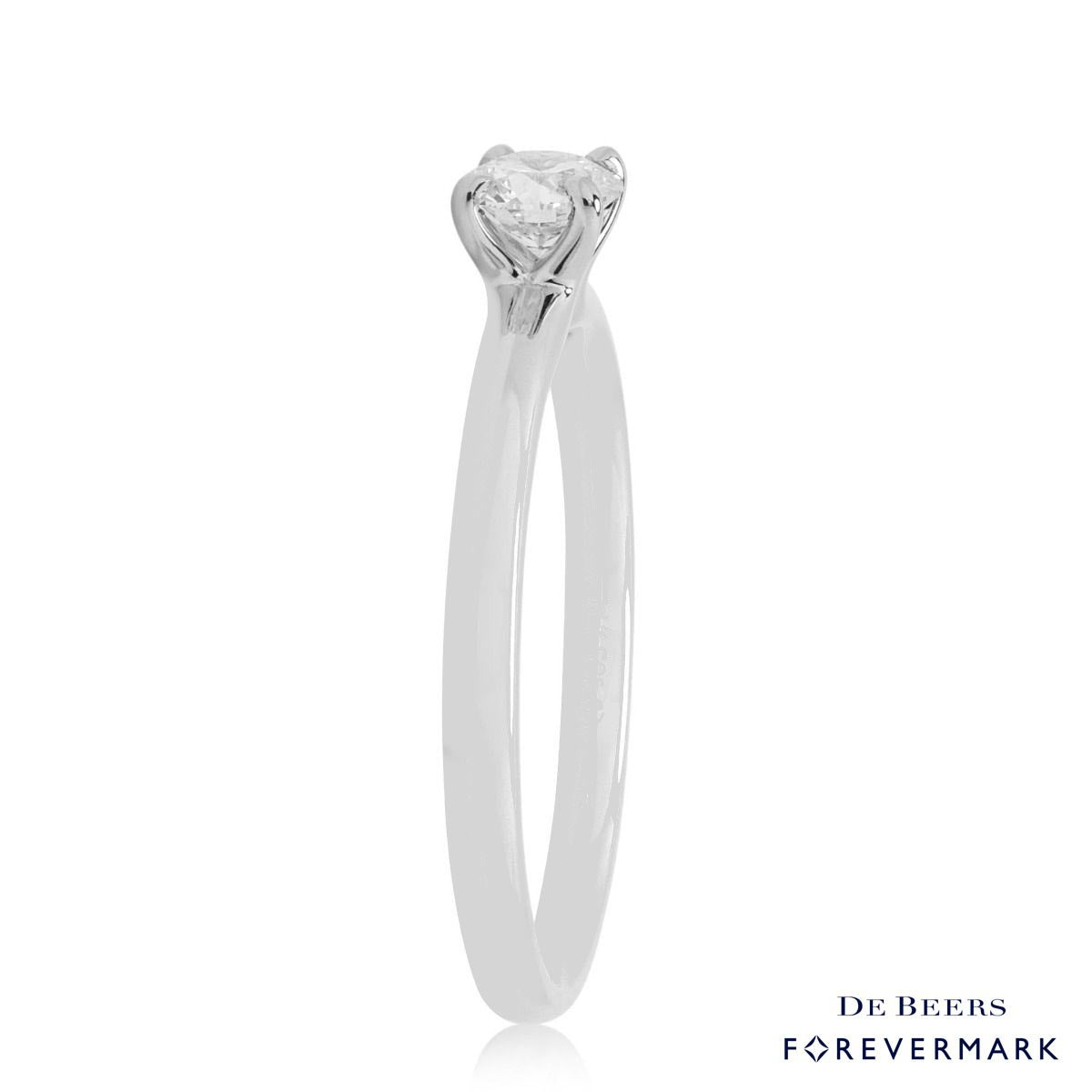 De Beers Forevermark Diamond Solitaire Engagement Ring in 14kt White Gold (1/3ct)