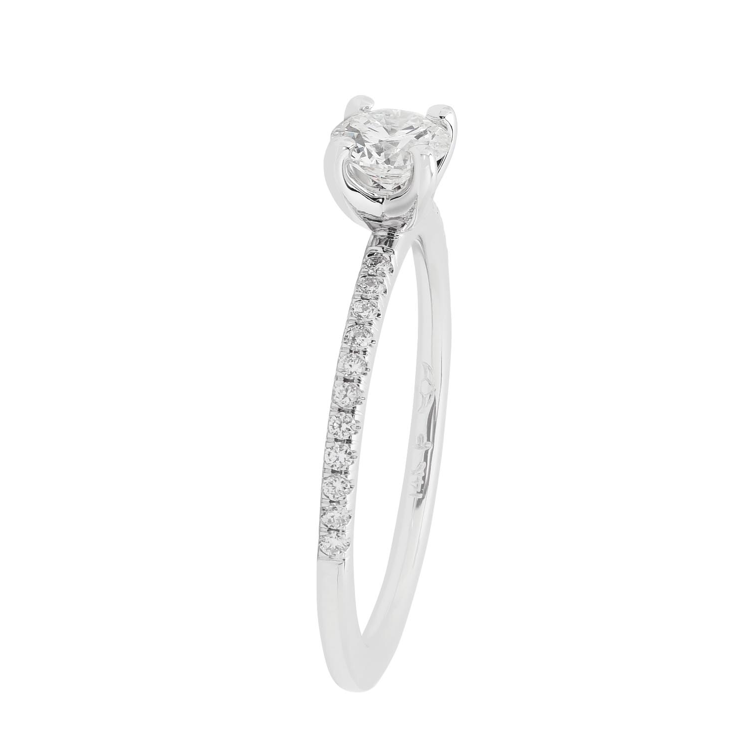 Martin Flyer Diamond Engagement Ring in 14kt White Gold (1/2ct tw)
