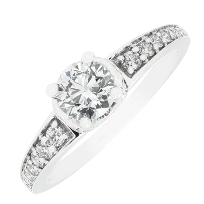 Estate Diamond Engagement Ring in 14kt White Gold (1ct tw)