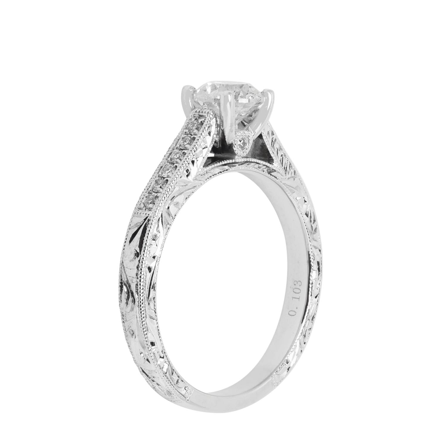 Diamond Engagement Ring in 14kt White Gold (7/8ct tw)