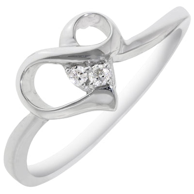 Diamond Promise Ring in 10kt White Gold (1/20ct tw)