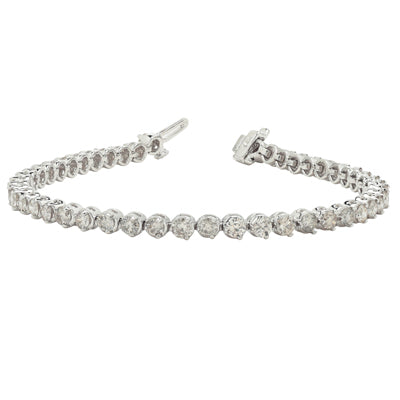 Diamond Tennis Bracelet in 14kt White Gold (5ct tw)