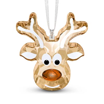 Swarovski Crystal Gingerbread Reindeer Ornament