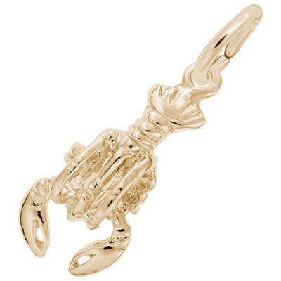 Rembrandt Lobster Charm in 10kt Yellow Gold