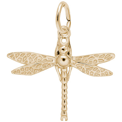 Rembrandt Dragonfly Charm in 10kt Yellow Gold