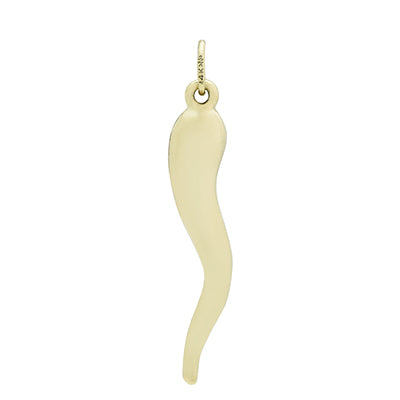 Italian Horn Charm in 14kt Yellow Gold