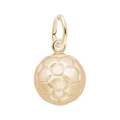 Rembrandt Soccer Ball Charm in 10kt Yellow Gold