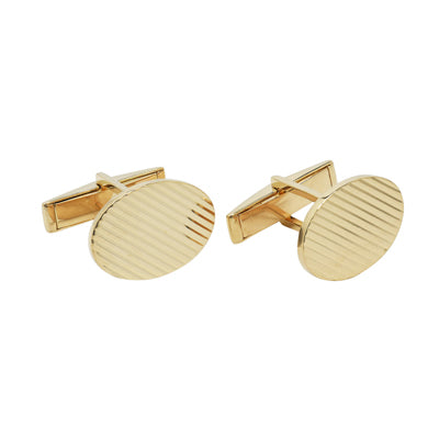 Estate Cuff Links in 14kt Yellow Gold