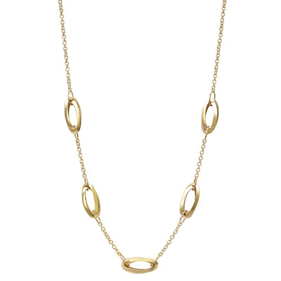 Double Oval Link Necklace in 14kt Yellow Gold (17 inches)