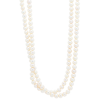 Cultured Freshwater Endless Pearl Necklace (7-8mm)